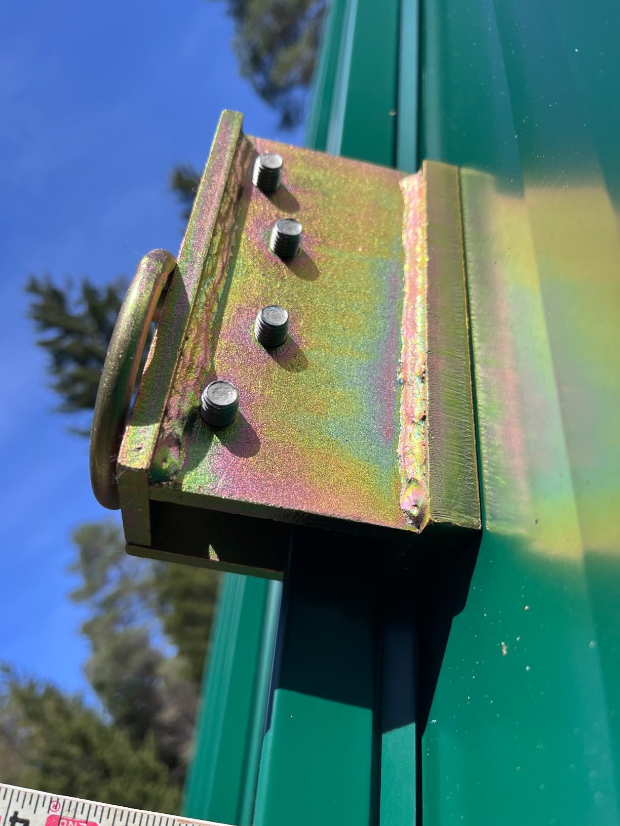 new type2024 Roof Anchor for Standing Seam Metal Roofing-With rubber clamping components-Suitable for vertical seam metal roofs or fixed ladders customer photo 1