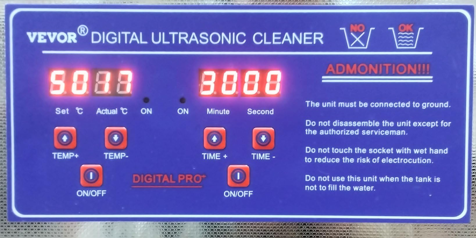VEVOR 10L Professional Sonic Cleaning, Stainless Steel Industrial Machine with Digital Timer & Heater, Ideal for Jewelry, Dentures, Instruments, and Industrial Parts, 110V, FCC/CE/RoHS Certified customer photo 2