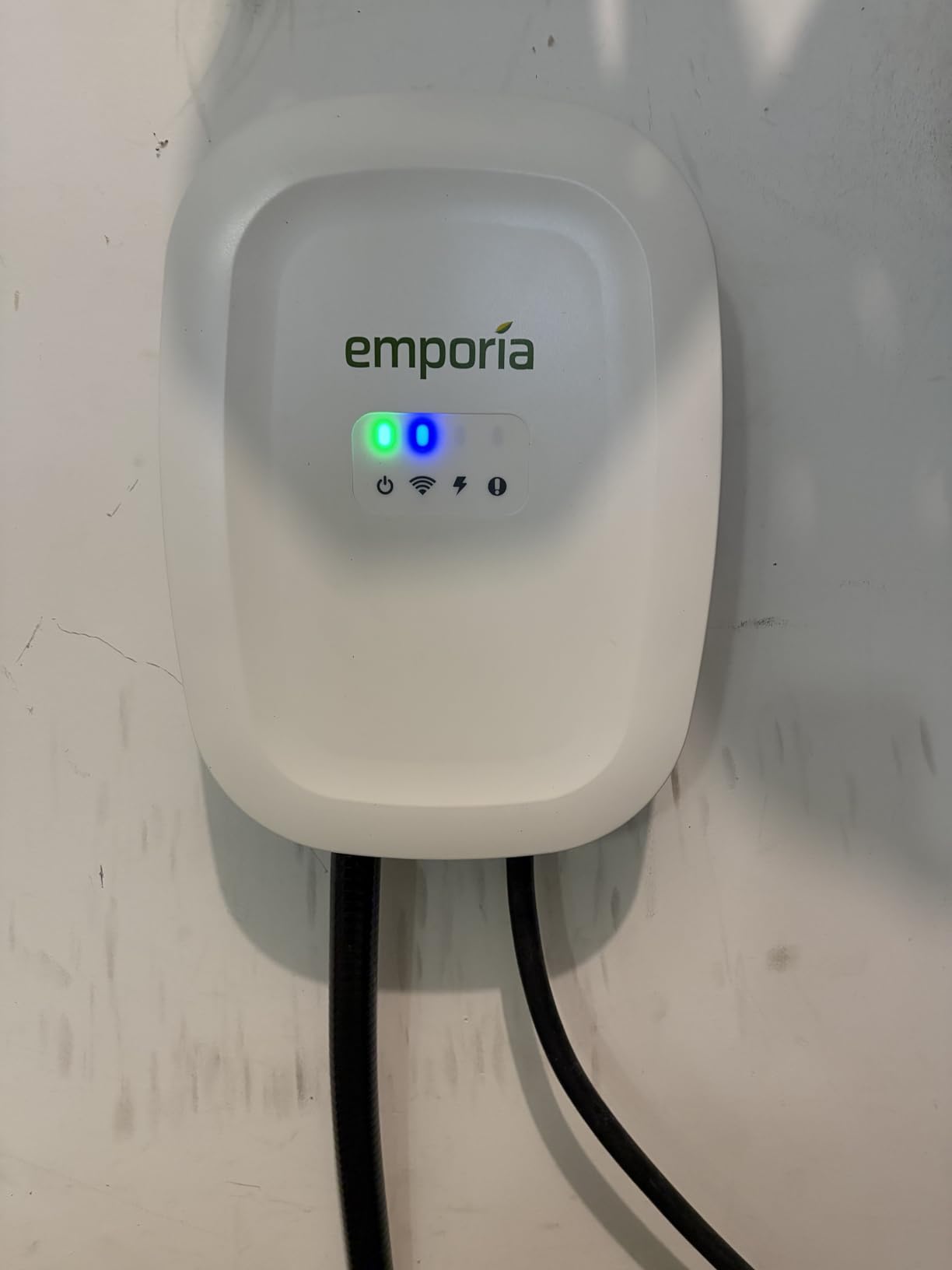 EMPORIA Level 2 EV Charger - NEMA 14-50 EVSE w/NACS, Compatible with Tesla - 48 amp EV Charger Level 2, 240v Electric Vehicle Charging Station, UL/Energy Star, 25ft Cable, White customer photo 1