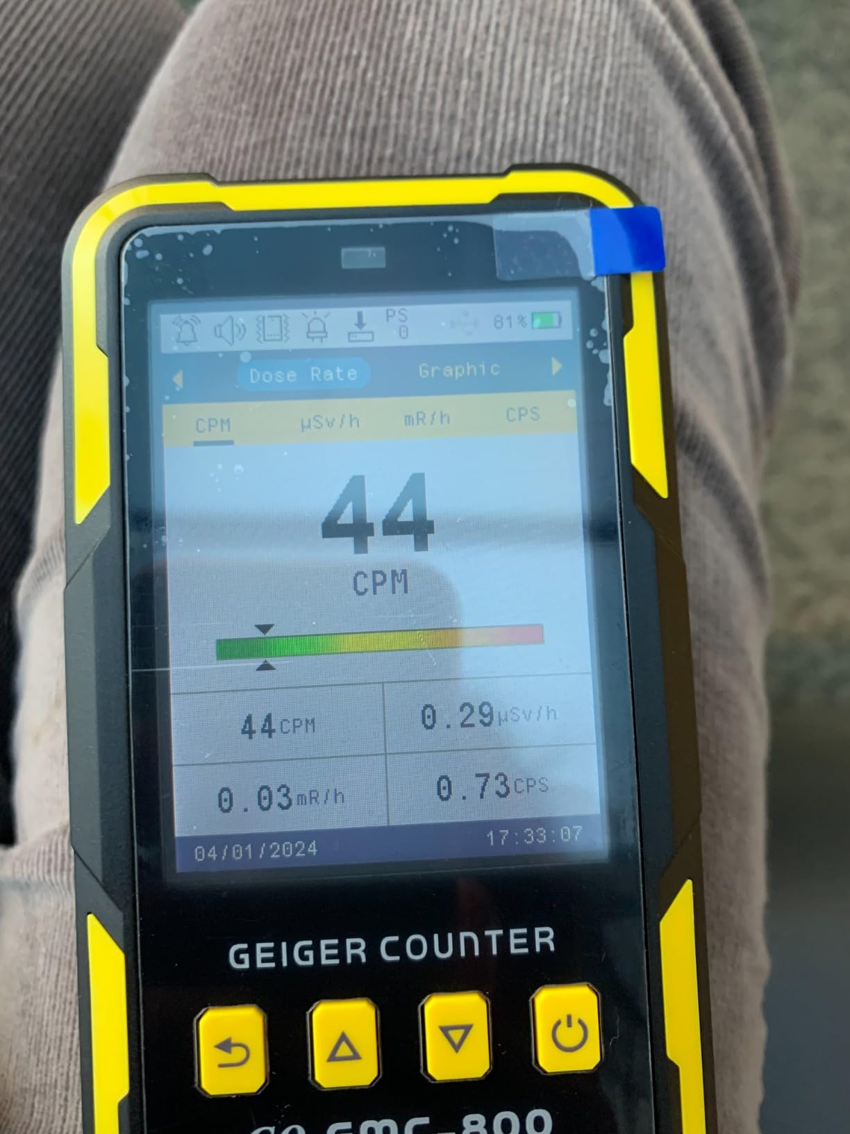 Nuclear Radiation Detector GQ GMC-800 USA Design Product US National Standard Large Color LCD Display 5 Alarm Types Dosimeter Data Save & Global Share Beta Gamma X-ray Portable Multifunction Device customer photo 2