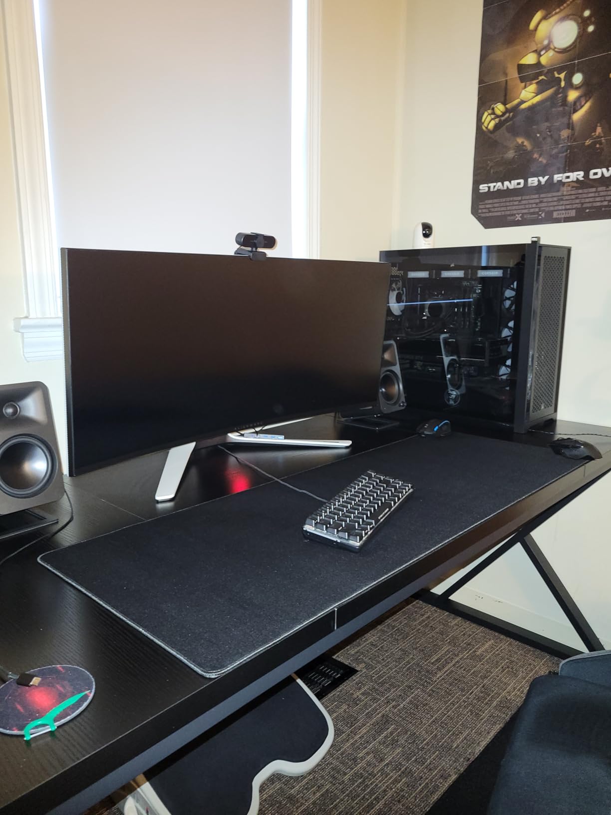Huge 46x17 5mm Gaming Mouse Pad Large Mouse Pad for Desk Gaming Giant Black XXL Thick Long Extra Large Extended Big Gamer Desk Mat customer photo 1