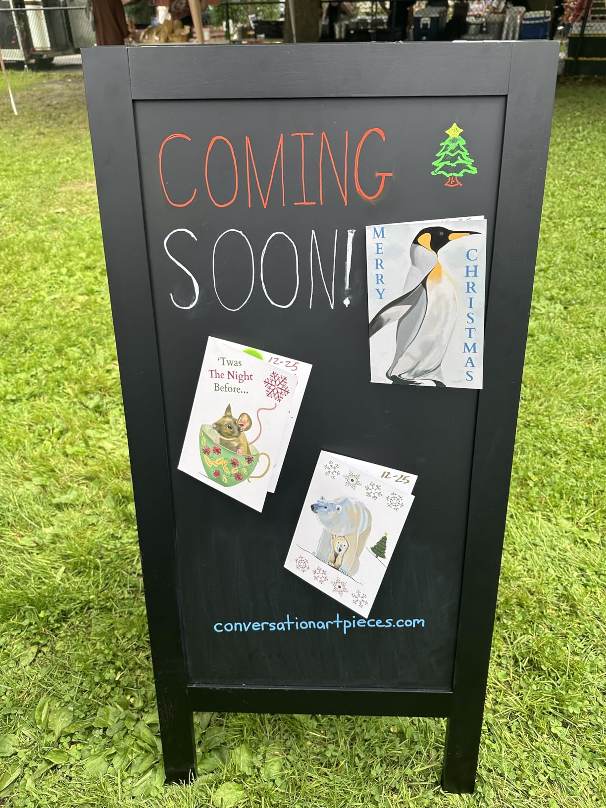 Wooden A-Frame Sign, Magnetic 40