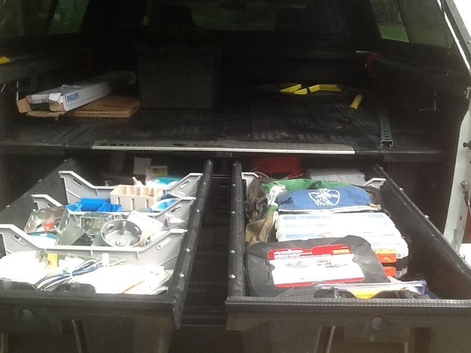 DECKED Truck Bed Storage System Includes System Accessories | Compatible with GMC/Chevy 1500 2019-Current 5'9