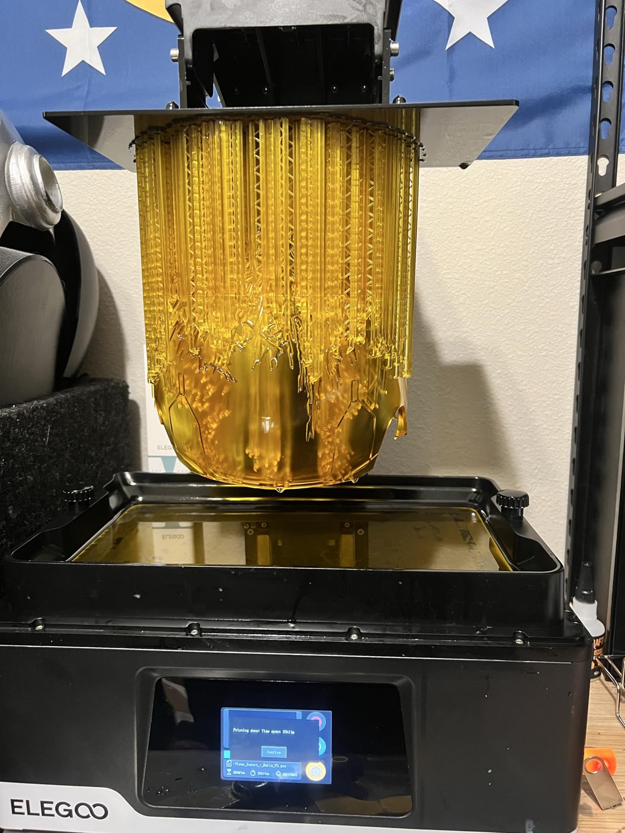 ELEGOO Jupiter SE Resin 3D Printer, Large MSLA 3D Printer with 12.8-inch 6K Monochrome LCD, Printing Size of 10.94 x 6.15 x11.81 Inch customer photo 1