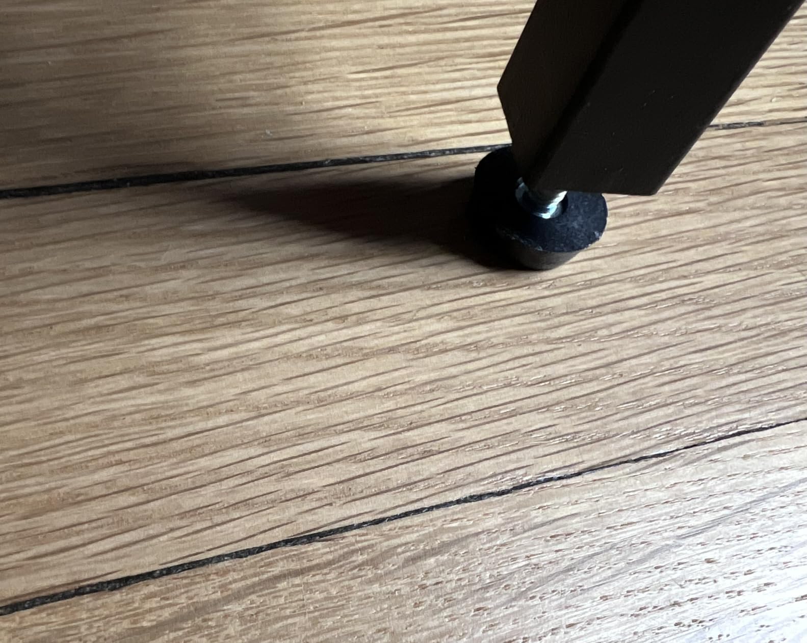 PayLessHere | 32 Inch Computer Desk | Brown | Office Desk with Metal Frame, Adjustable Feet | Water-Resistant, Scratchproof Surface | Sturdy Writing Table for Home Office or Study | Pack of 1 customer photo 1