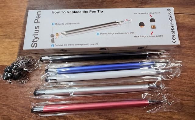 Bopomofo Stylus (5 Pcs), 2-in-1 Stylus Pen for Touch Screen, High Precision and Sensitivity for iPhone/iPad/Android Tablets customer photo 2