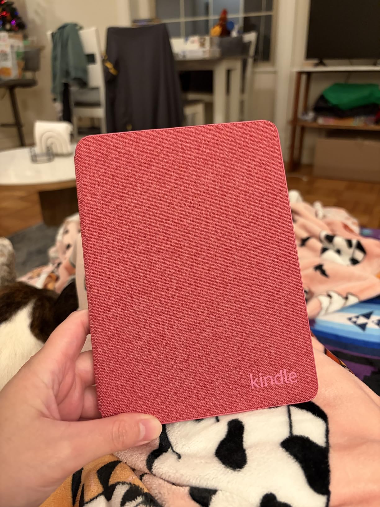 Amazon Kindle Paperwhite and Kindle Colorsoft Case, Lightweight and Water-Safe, Foldable Protective Cover - Fabric customer photo 2