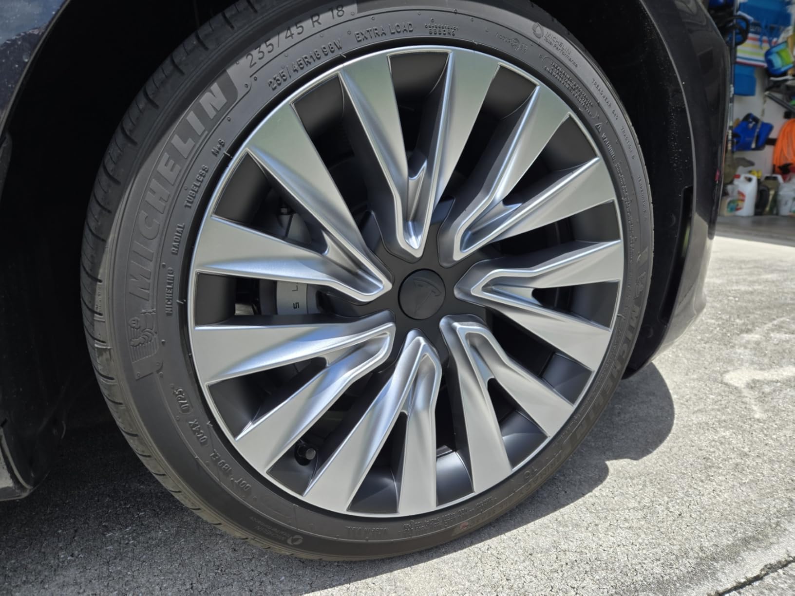 BASENOR Tesla Model Y Wheel Covers 19 Inch Hubcaps Replacement Hub Caps OEM Rim Protector (Proprietary Design) Black Wheel Caps Car Protection for Tesla Exterior Accessories customer photo 2