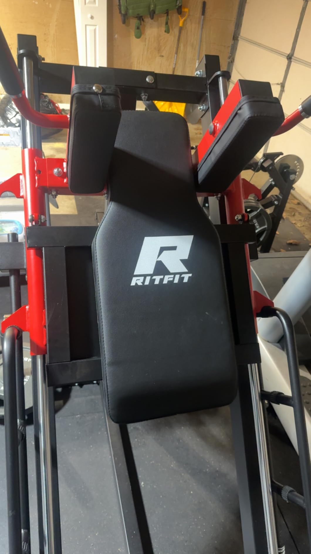 RitFit Leg Press Hack Squat Machine with Linear Bearing, 1200LB Capacity | Alloy Steel Frame with 5+3 Adjustable Angles, Diamond Footplate, Weight Storage and 1200LB Capacity for Home Gym customer photo 1