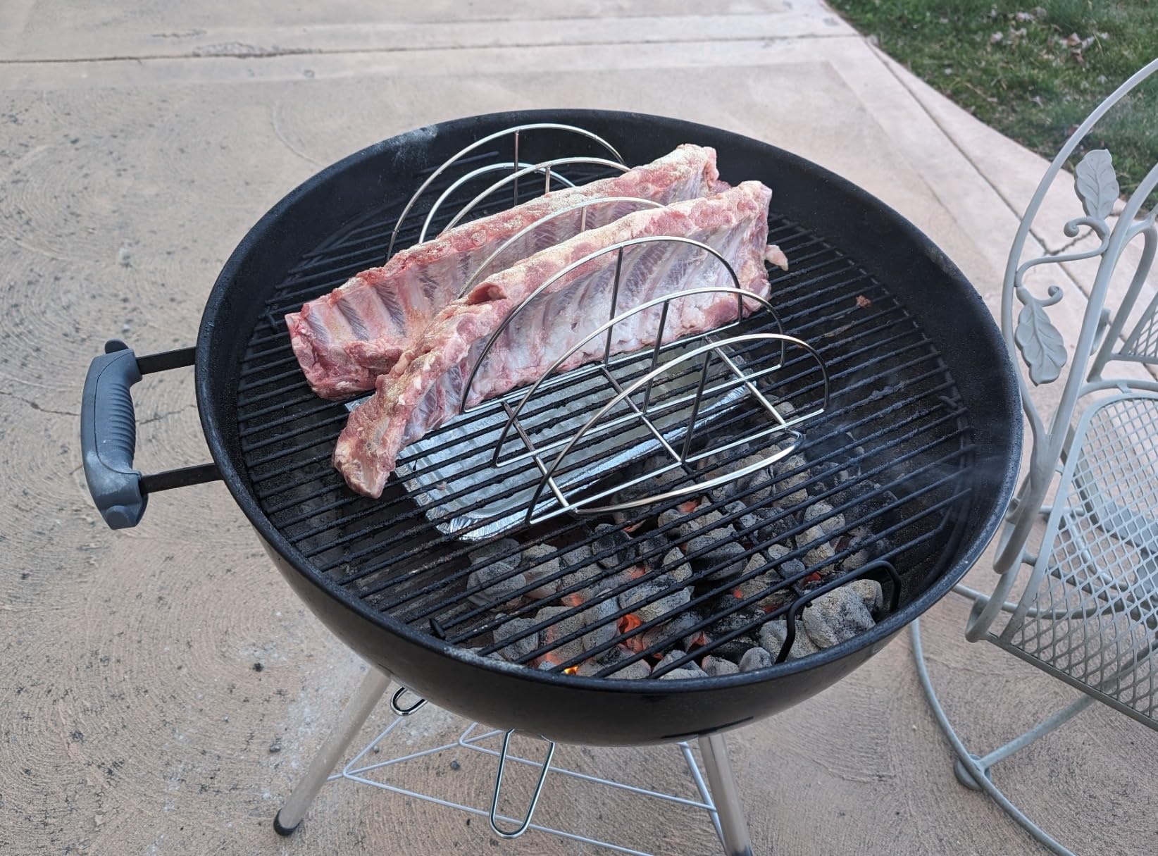 BBQ Rib Rack for Smoking - Heavy Duty 16
