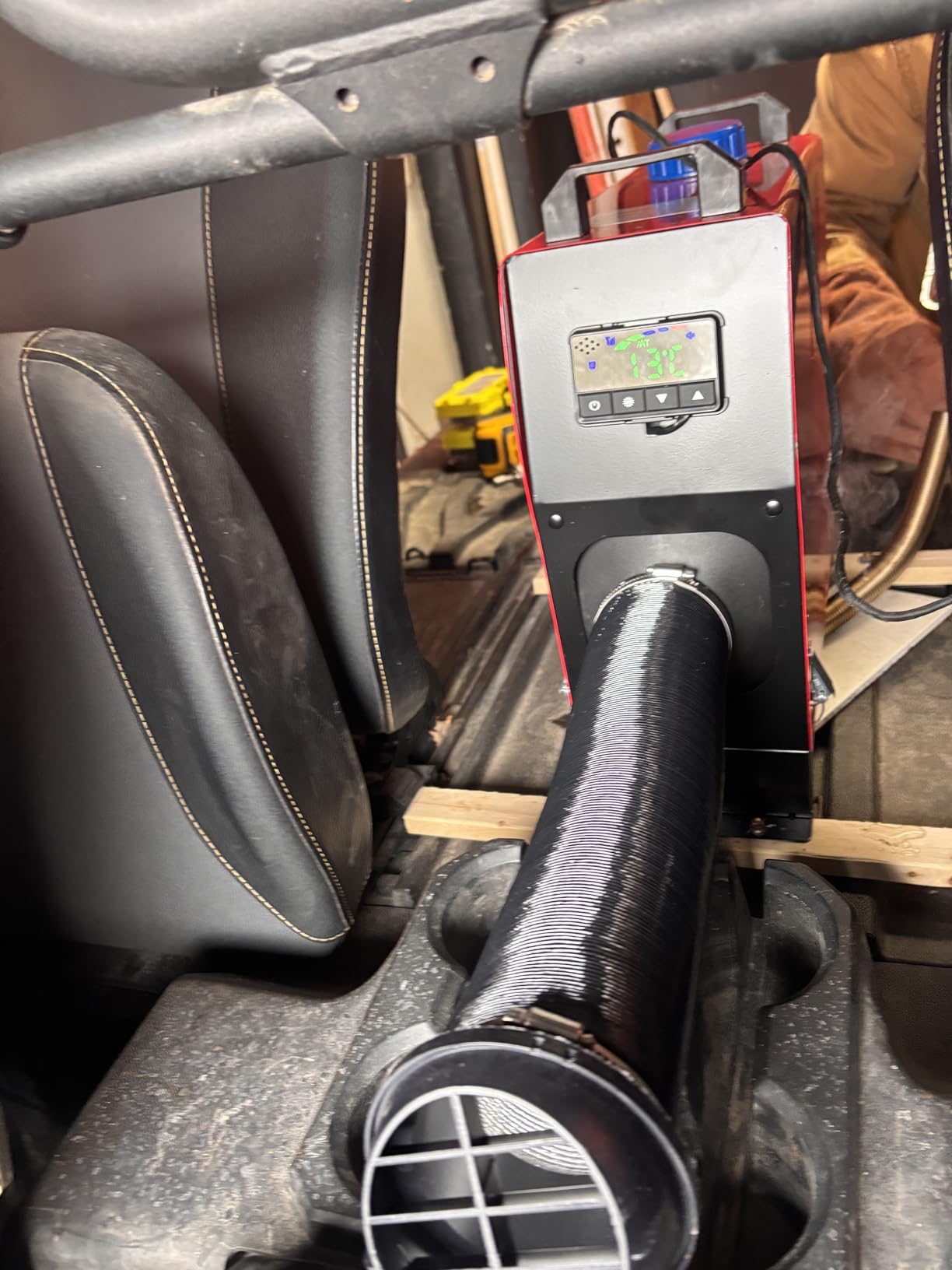 Diesel Parking Heater,12V/8KW Diesel Air Heater,10L Fuel Tank and Muffler,smart LCD Display & Remote Control for RV,Truck,Trailer and Boat (JB-018) customer photo 2
