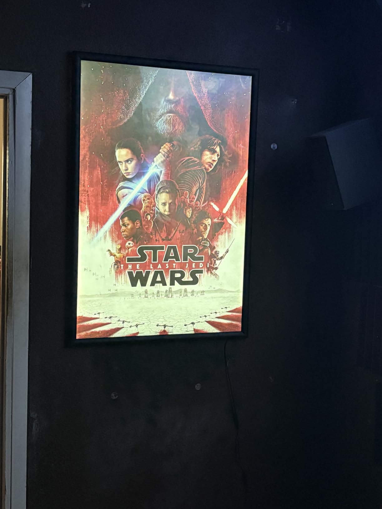 NexaFrame LED Backlit Movie Poster Frame - 16 x 24 Black Cinema Box for Posters, Framed Wall Art Lights for Paintings & Pictures, Digital Signage Display, Lighted Theater Advertising Signs, Light Box customer photo 1