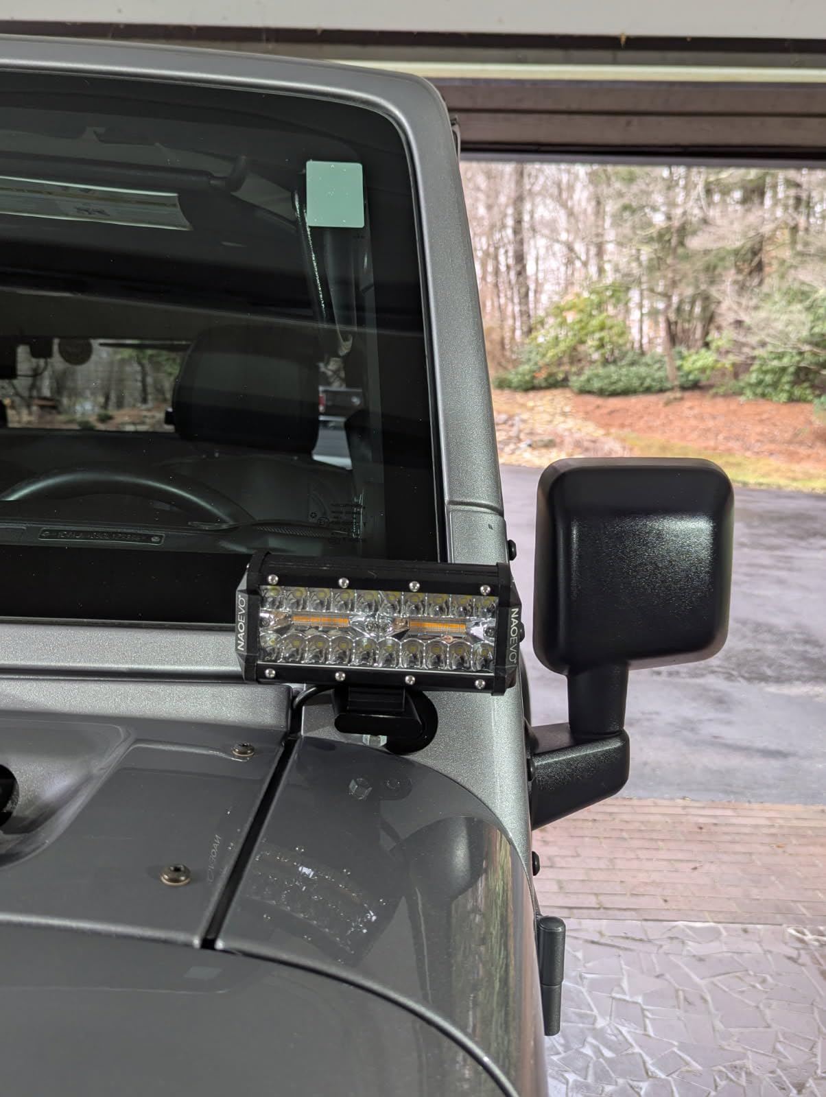 NAOEVO 7 Inch LED Light Bar, 240W 24,000LM Offroad Fog/Driving Lights LED Pods with 2 Leads Wiring Harness Kit, Spot Flood Combo Beam, Work for Truck Boat UTV ATV, 2-Pack (White) customer photo 1