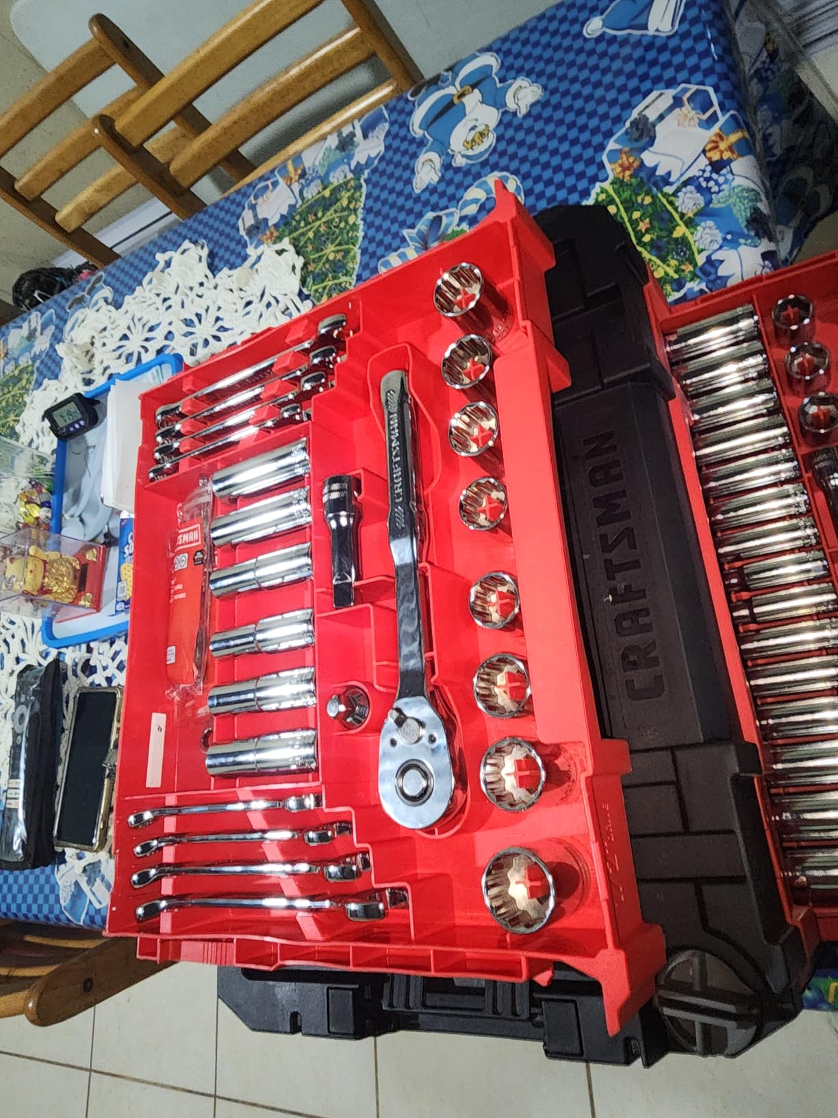 262-Piece Mechanic Tool Set with 3-Drawer VERSASTACK Box, SAE and Metric Socket Set, Car and Motorcycle Tool Kit (CMMT45309) customer photo 2