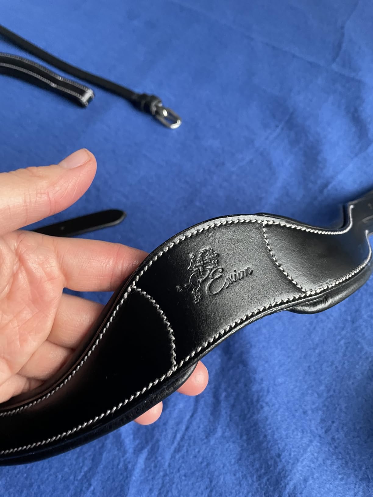 Exion Anatomic Hunter Jumping Bridle for Horses - Soft Padded English Bridle with Anti-Pressure Crownpiece, Rubber Grip Reins & Fancy Stitch - Comfort Fit for Training, Show & Competition customer photo 2