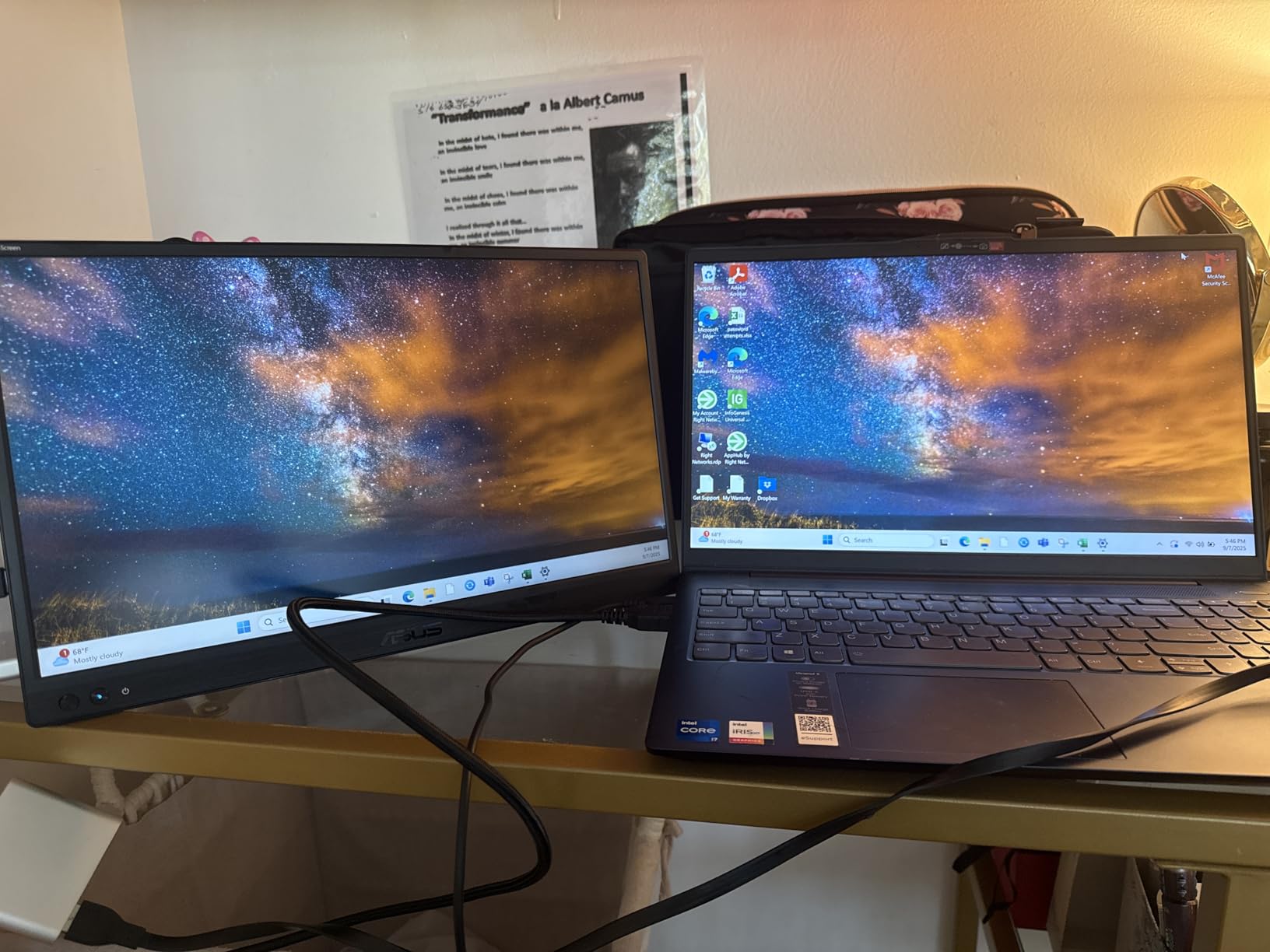 ASUS ZenScreen 16 Portable USB Monitor (MB169CK) - Full HD, IPS, Dual USB-C, Mini-HDMI, Eye Care, Flicker Free, Blue Light Filter, Anti-Glare Surface, 360 Kickstand, 3 yr Warranty customer photo 1