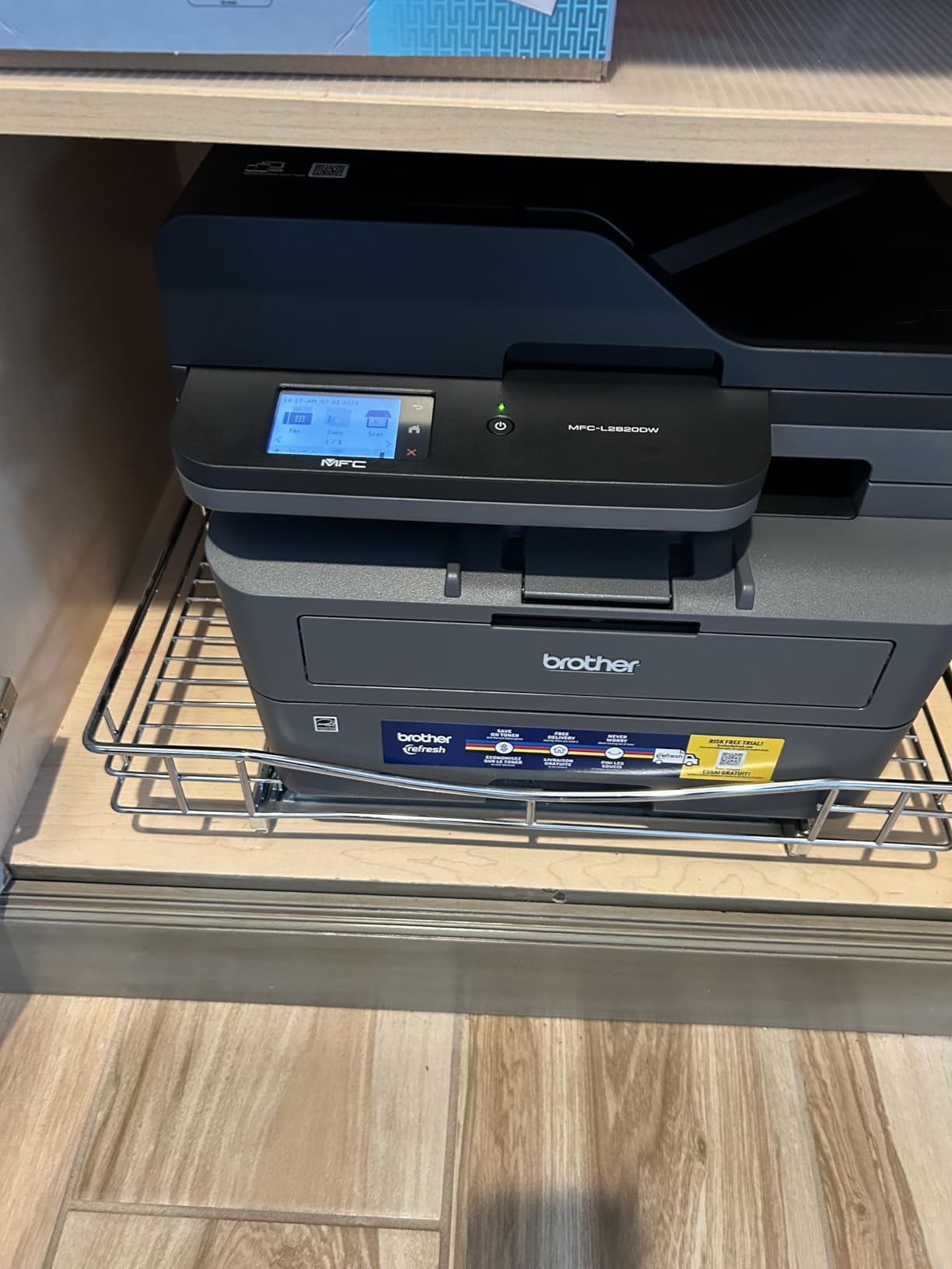 Brother MFC-L2820DW Wireless Compact Monochrome All-in-One Laser Printer with Copy, Scan and Fax, Duplex, Black & White | Includes Refresh Subscription Trial, Works with Alexa customer photo 2