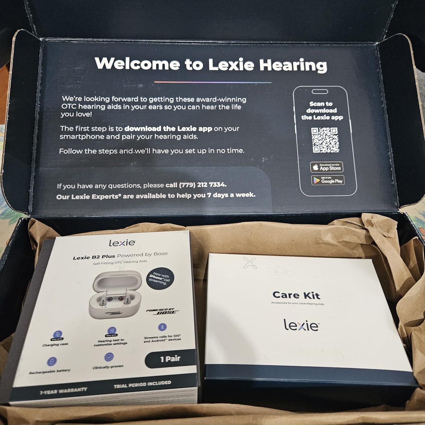 Lexie B2 Plus Powered by Bose - Self-Fitting Rechargeable OTC Hearing Aids for Mild to Moderate Hearing Loss in Adults and Seniors - Clear Sound - Wireless Charging Case - Bluetooth-Enabled, Gray customer photo 1