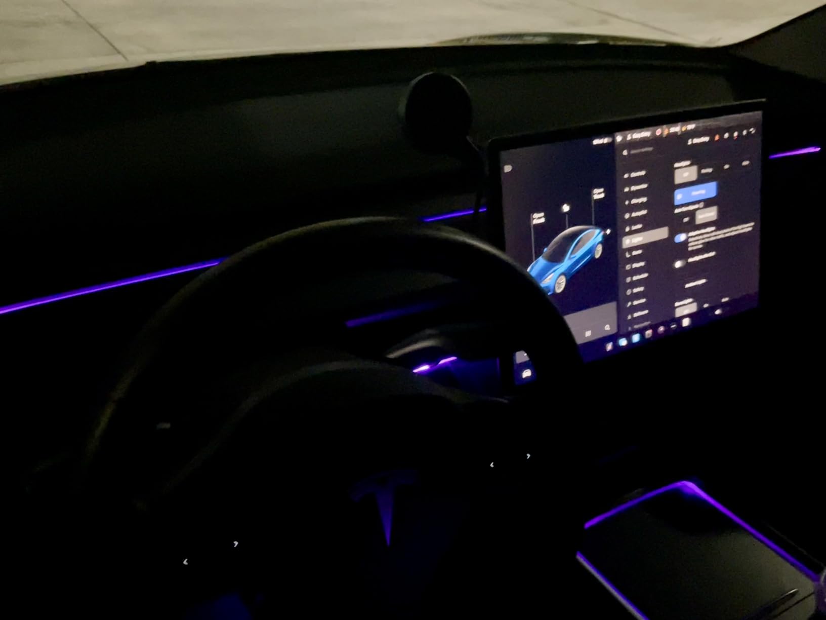 LivTee Smart LED Car Lights Interior with USB Port, LED Strip Fiber Optic Ambient Lighting Car, Wireless App Control, Sync to Music, Car Decorations Interior Accessories Gifts for Women Men, 6 in 1 customer photo 2