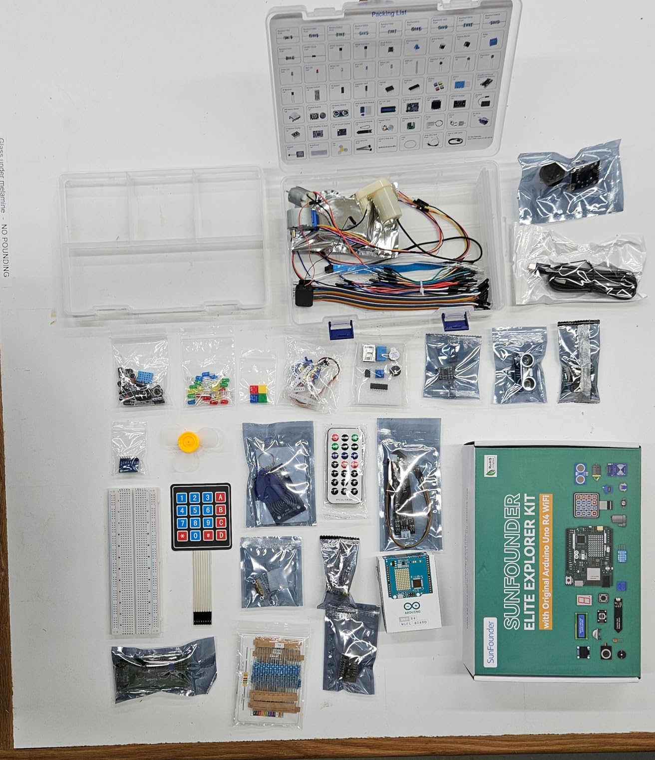 Elite Explorer Kit with Original Arduino Uno R4 WiFi, RoHS Compliant, Bluetooth IoT ESP32 IIC LCD1602 OLED, Super Starter Kit customer photo 1