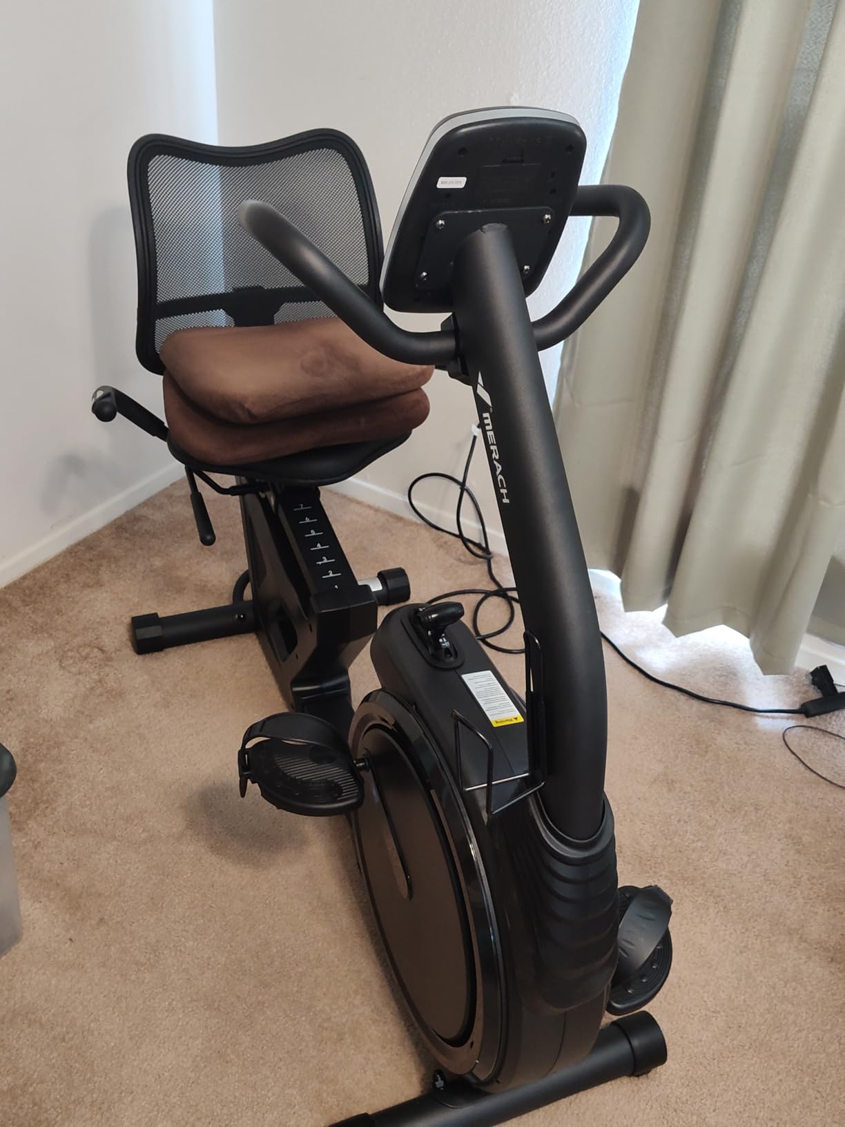 MERACH Recumbent Exercise Bikes for Home High-end | Recumbent Bike for Seniors Adults, Magnetic Recumbent Stationary Bike with Exclusive App, Heart Rate Handle, Adjustable Seat customer photo 2