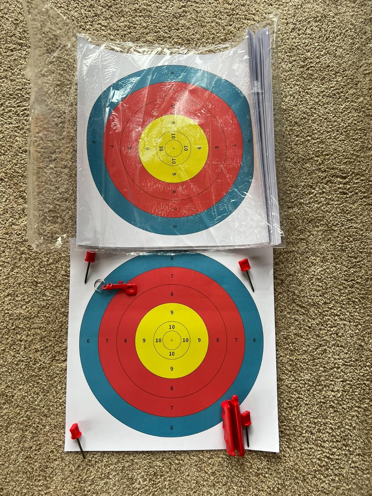 MOLFUJ Archery Targets Paper, 20pcs/50pcs Bow and Arrow Targets for Hunting Backyard, Archery Target Practice Accessories customer photo 1