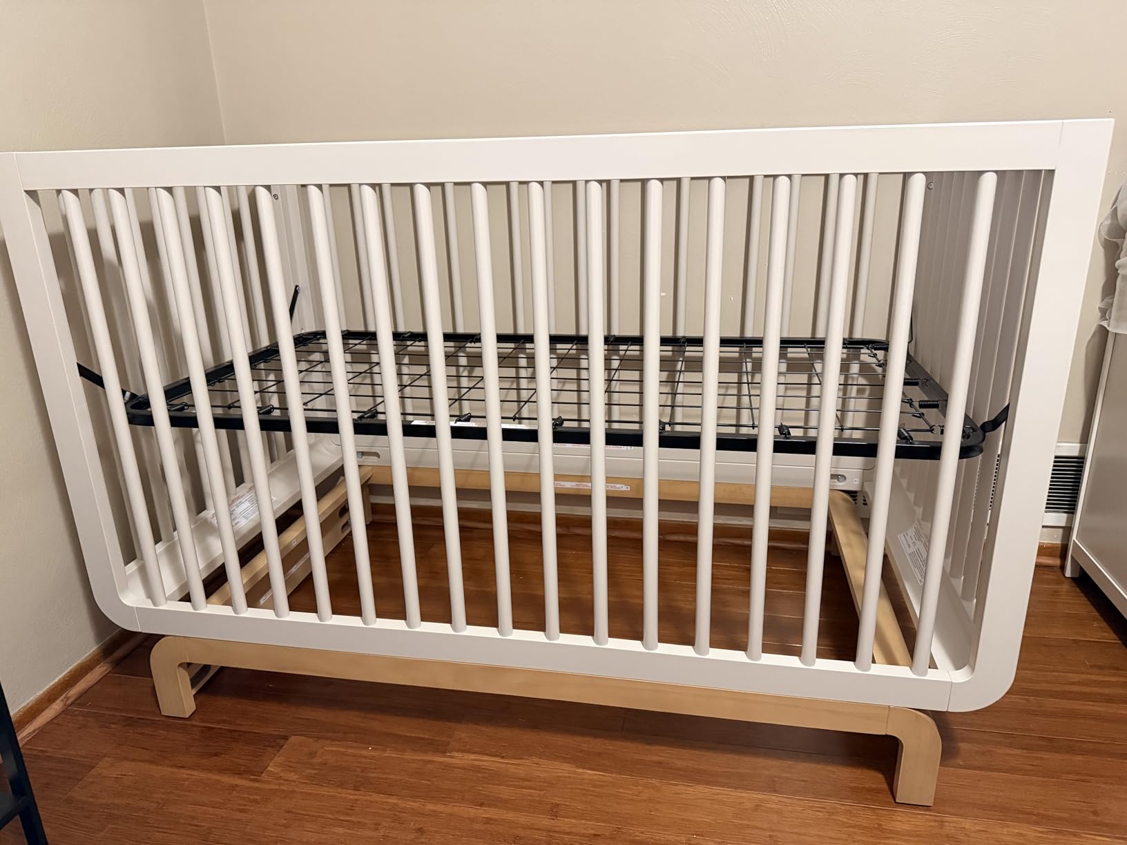 Storkcraft Santorini Deluxe 5-in-1 Convertible Crib with Bonus Toddler Guardrail (Driftwood) - GREENGUARD Gold Certified, Toddler Guardrail Included in Box, Fits Standard Crib Mattress customer photo 2