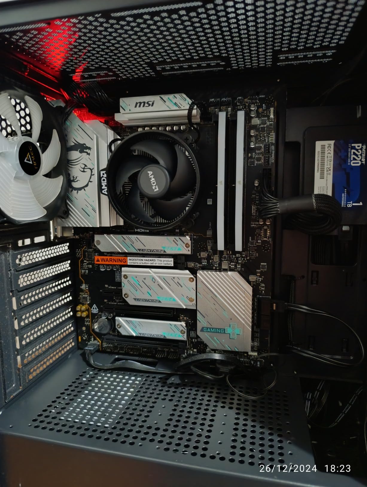 MSI X670E GAMING PLUS WIFI Gaming Motherboard (AMD Ryzen 9000/8000/7000 Series Processors, AM5, DDR5, PCIe 5.0, SATA 6Gb/s, M.2 slots, USB 3.2 Gen 2, Wi-Fi 6E, Bluetooth 5.3, 2.5Gbps LAN, HDMI/DP, ATX) customer photo 2