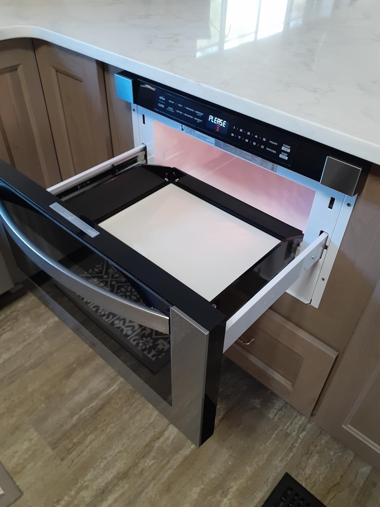 Gasland 24 Inch Built in Microwave Oven, 1.6 Cu. Ft, 1000W, 11 Levels | Microwave and Convection Oven Combination with Sensor Cook, Touch Control, LCD Display, Stainless Steel customer photo 1