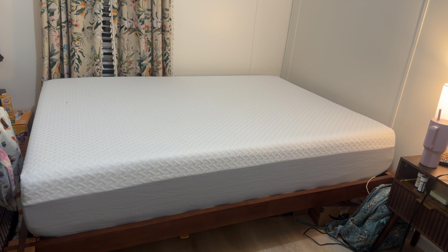 Zinus 12 Inch Green Tea Essential Memory Foam Mattress [New Version], Queen, Fiberglass Free, Medium Feel, Breathable Airflow Memory Foam, Certified Safe Foams & Fabric, Mattress in A Box customer photo 2