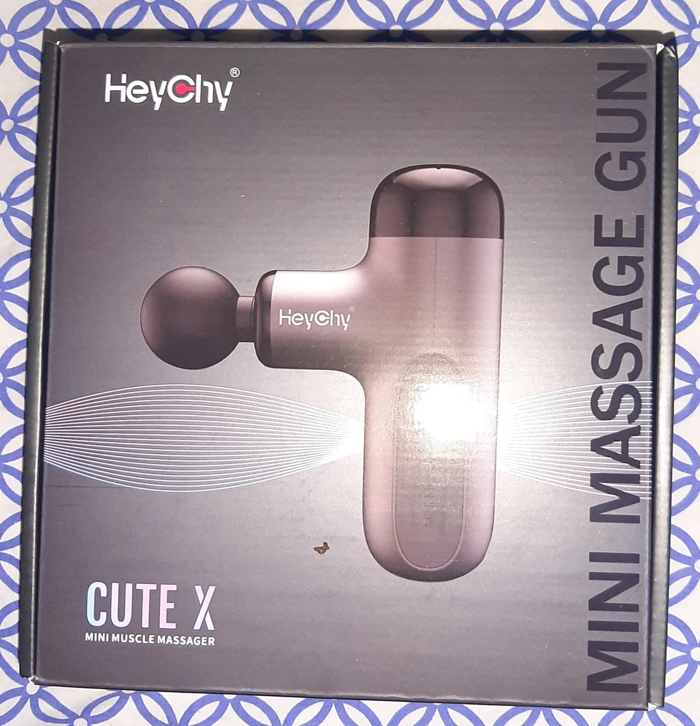 Mini Massage Gun with Heat, Deep Tissue Massage Gun, Portable Percussion Muscle Massager with 4 Massage Heads for Athletes customer photo 1