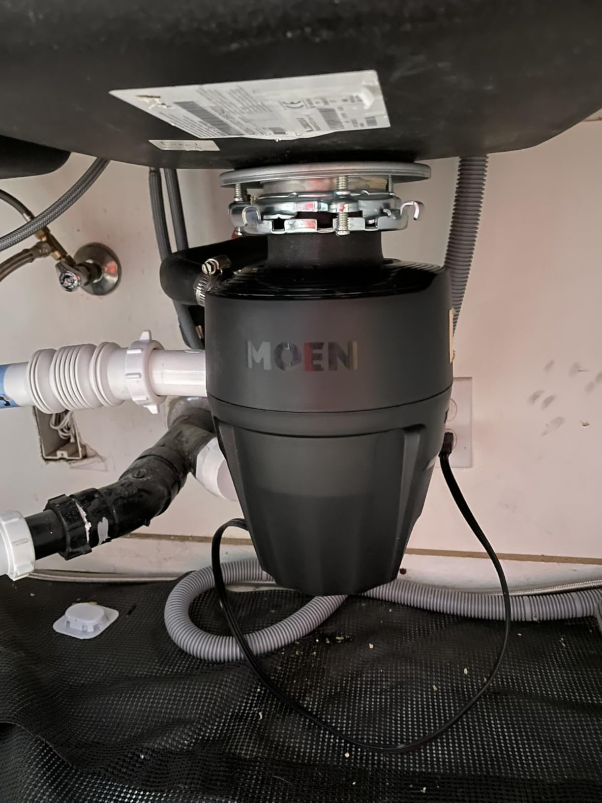 Moen Chef Series 1 HP Continuous Feed Garbage Disposal, Power Cord Included, EX100C customer photo 2