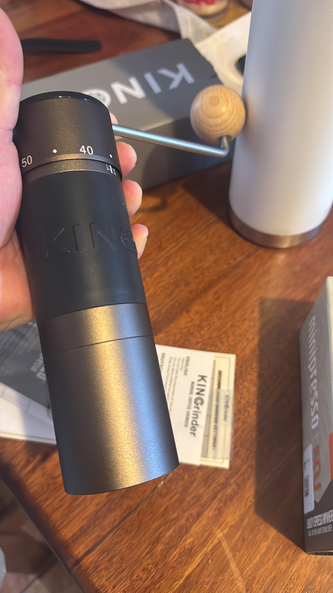 KINGrinder K6 Manual Hand Coffee Grinder customer photo 2