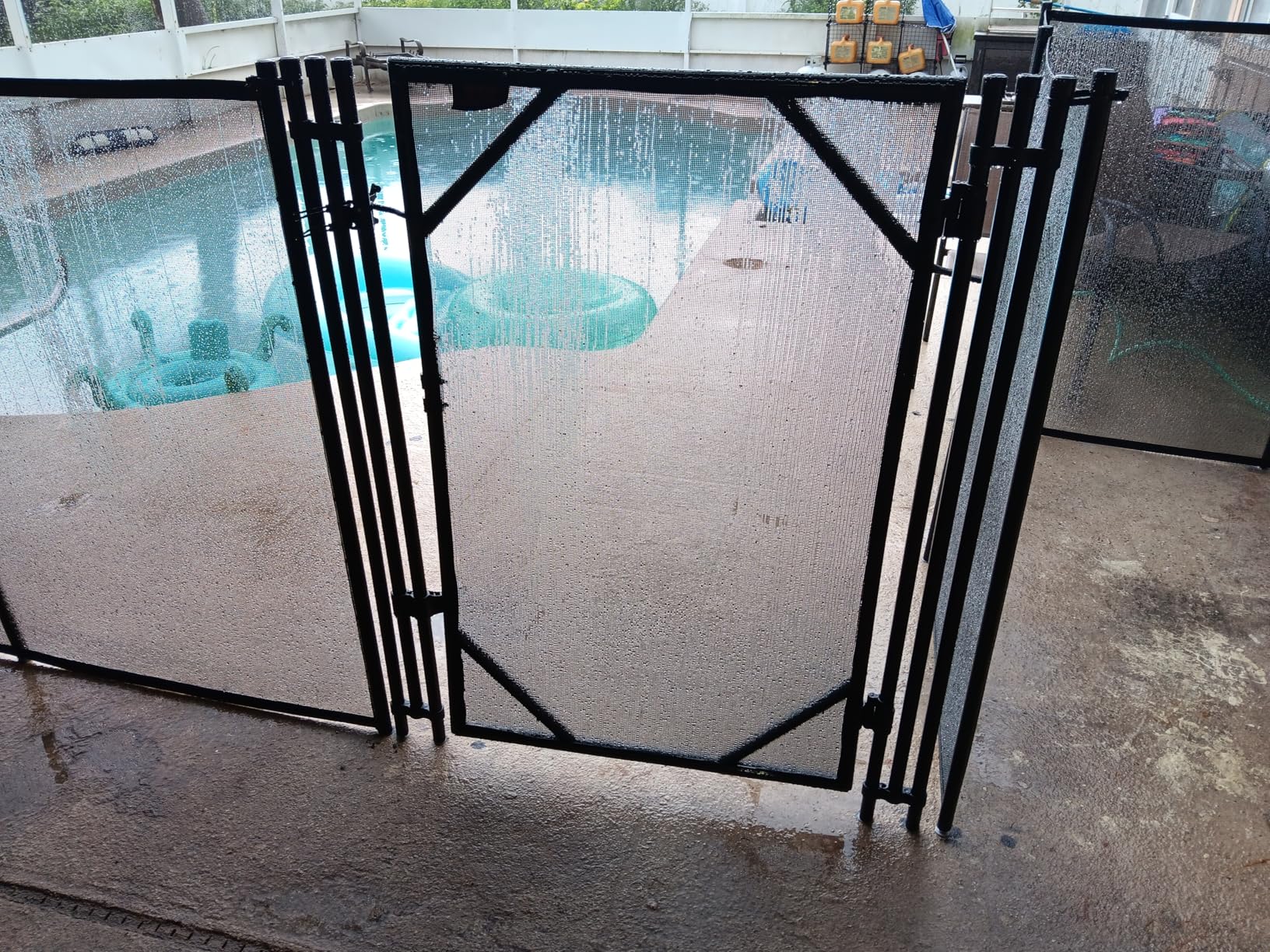 VEVOR Pool Fence, 4 x 108 FT Pool Fences for Inground Pools, Removable Safety Pool Fencing, Easy DIY Installation Swimming Pool Fence customer photo 2