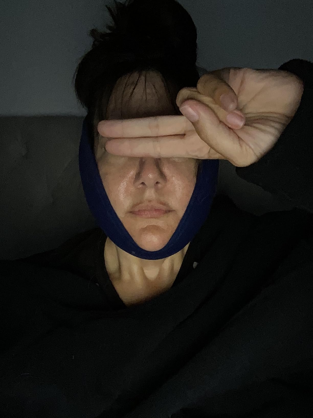 Wisdom Teeth Ice Pack Head Wrap, Face Ice Pack for Jaw Oral Surgery Pain Relief for TMJ, Teeth Removed, 4 Cold Therapy Gel Packs Reusable, Blue customer photo 2