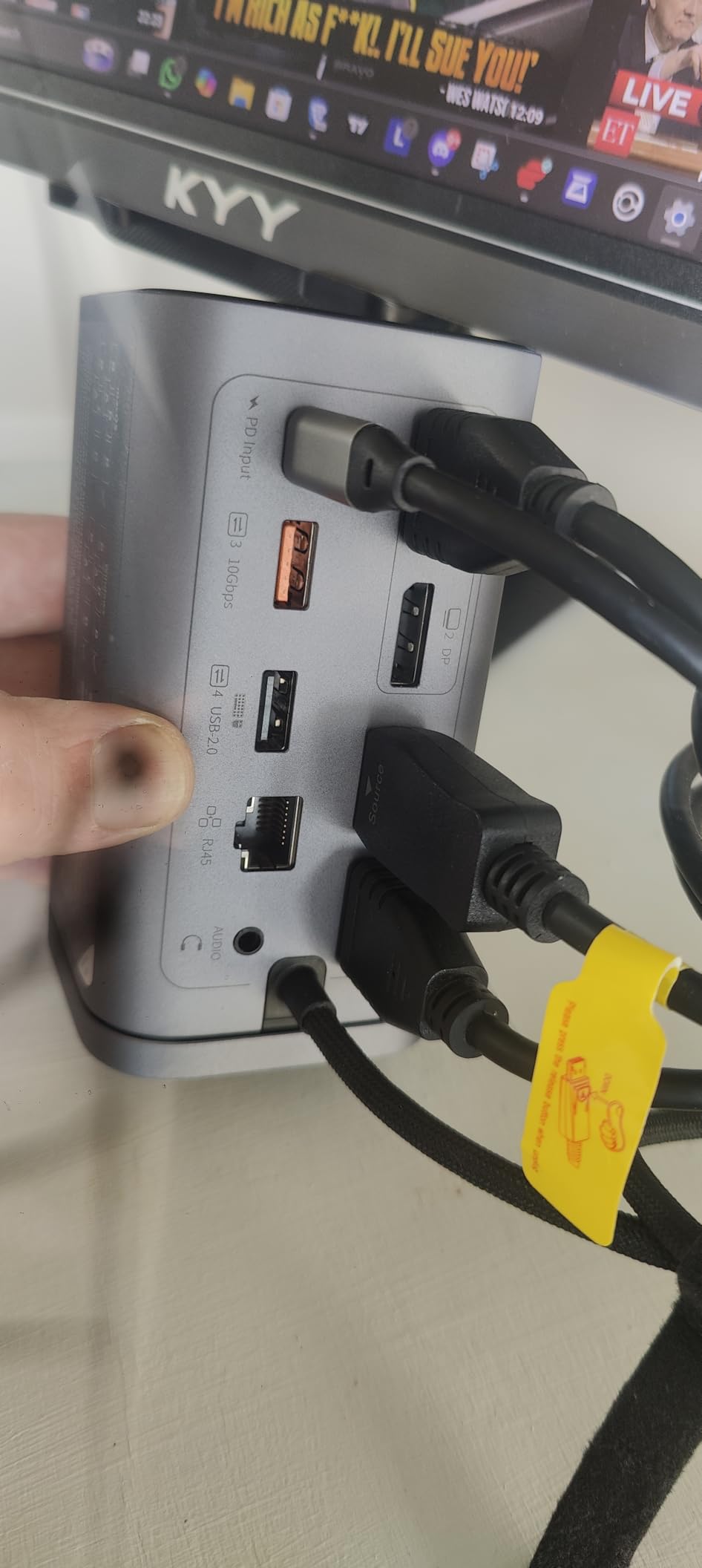 Baseus Docking Station, Spacemate 11 in 1, Triple Display, 4K HDMI and DP, 10Gbps USB A/C Ports, Gigabit Ethernet, 100W PD, Audio, Laptop Docking Station for Windows/Dell/HP/Lenovo/Asus/Acer/Mac customer photo 1