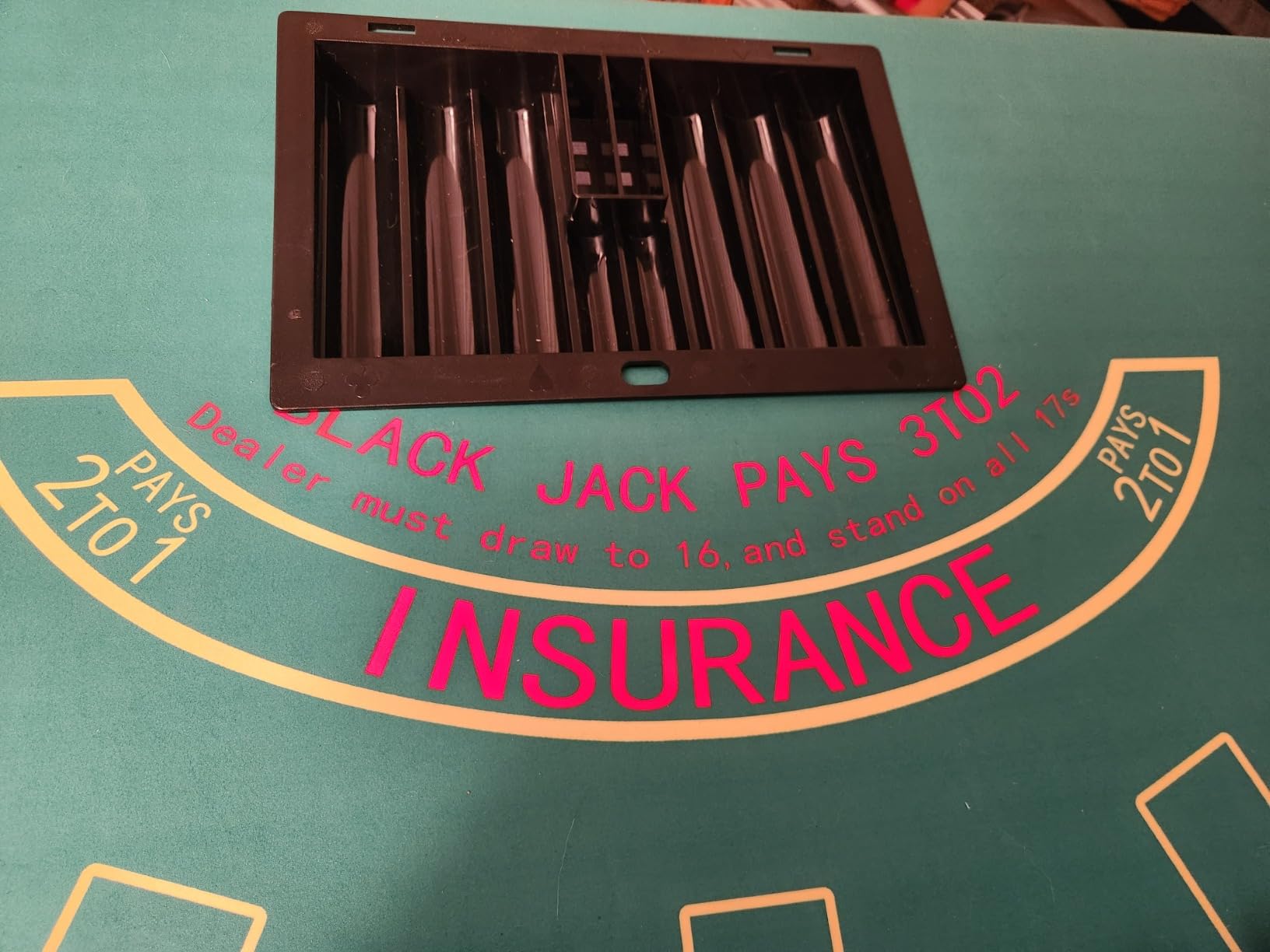 Upgrade 91 inch Foldable Poker Table for 10 Players - Large Casino Table with Stainless Steel Cup Holders and Padded Rails - Texas Hold'em Board Game Table - Perfect for Texas Casino Leisure Game customer photo 2