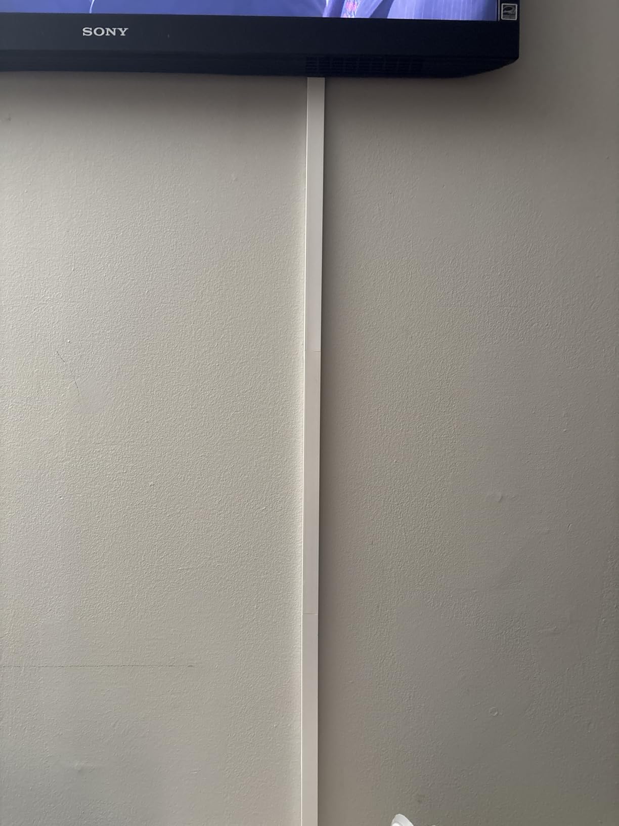 116in Cord Hider Kit, Cord Covers for Wires on Wall, Paintable Cable Raceway customer photo 1