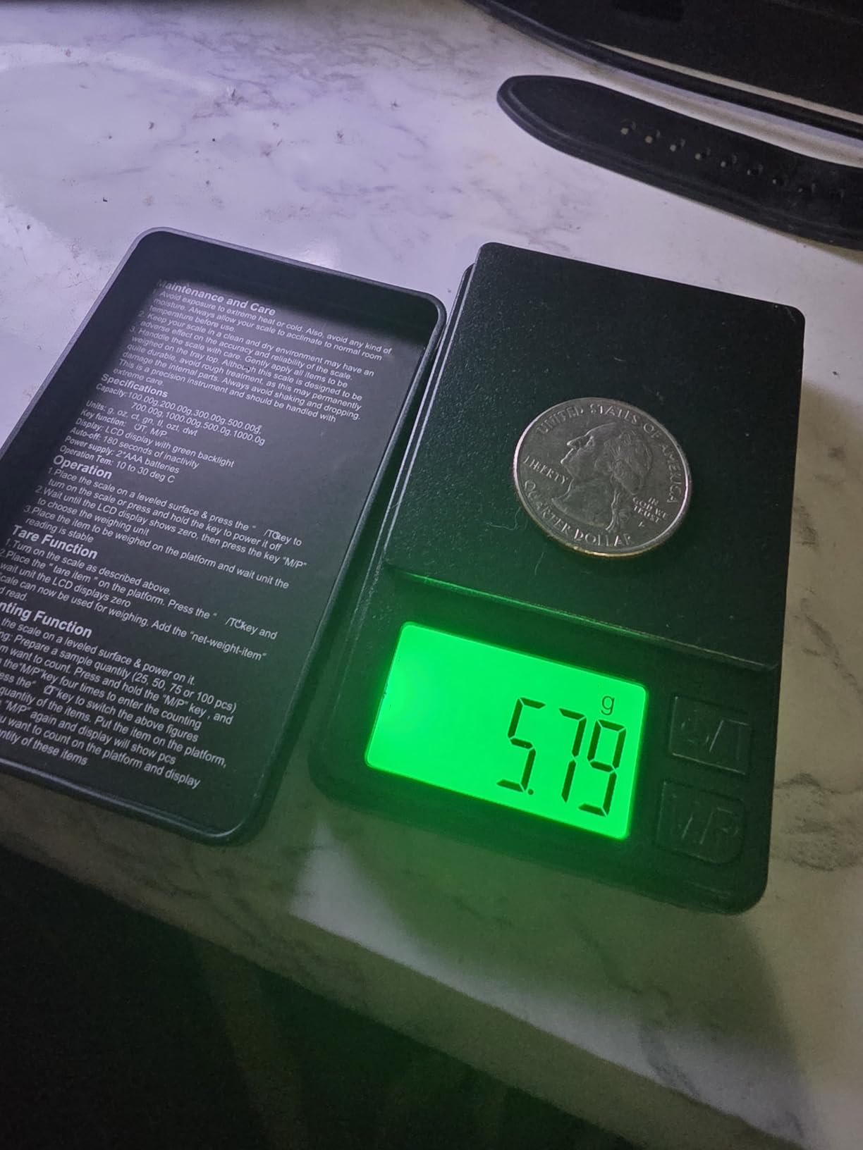 Digital Pocket Scale 1000g x 0.01g, Diyife Portable Precision Gram Scale Jewelry Scale with Protective Cover, Auto-Off, Backlit LCD customer photo 1