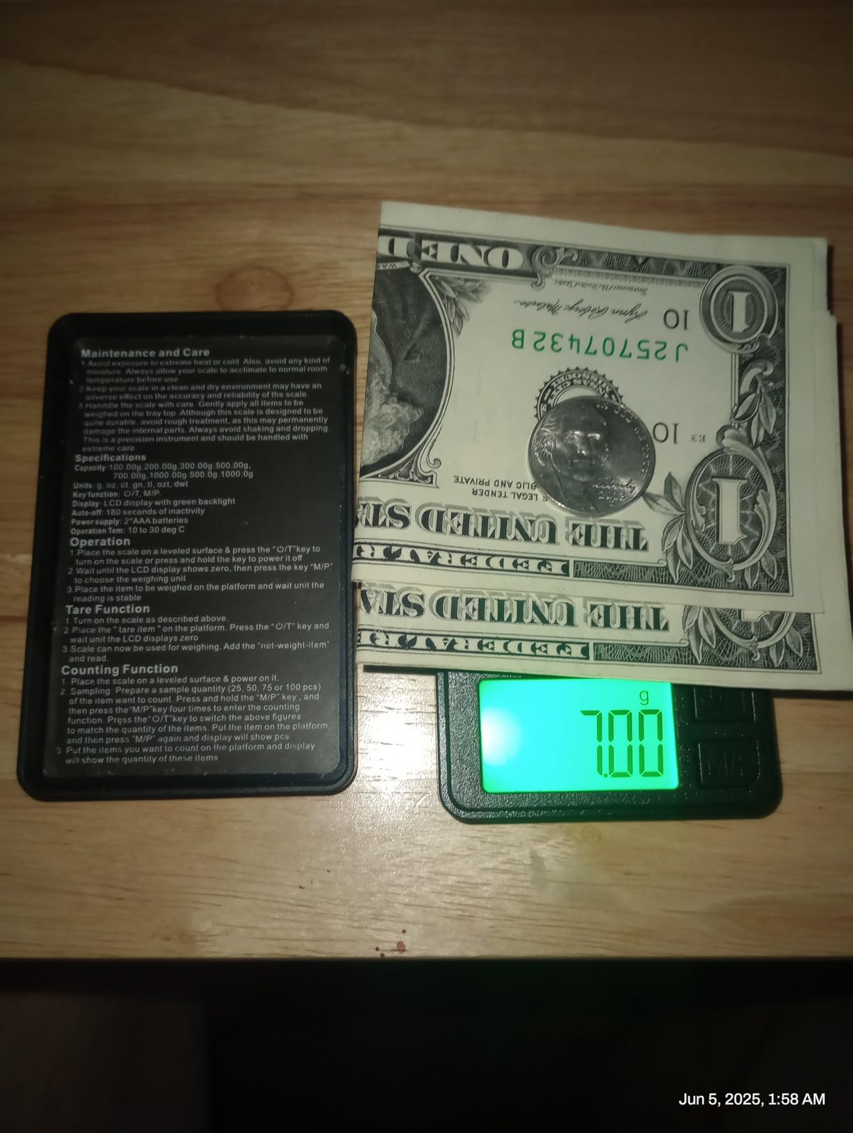 Digital Pocket Scale 1000g x 0.01g, Diyife Portable Precision Gram Scale Jewelry Scale with Protective Cover, Auto-Off, Backlit LCD customer photo 2