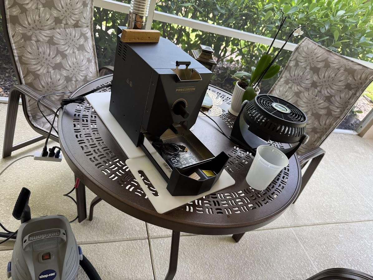 500g Automatic Coffee Roaster Machine for Home Use With Smoke Filter, Smoke Pipes and Chaff Collector customer photo 1