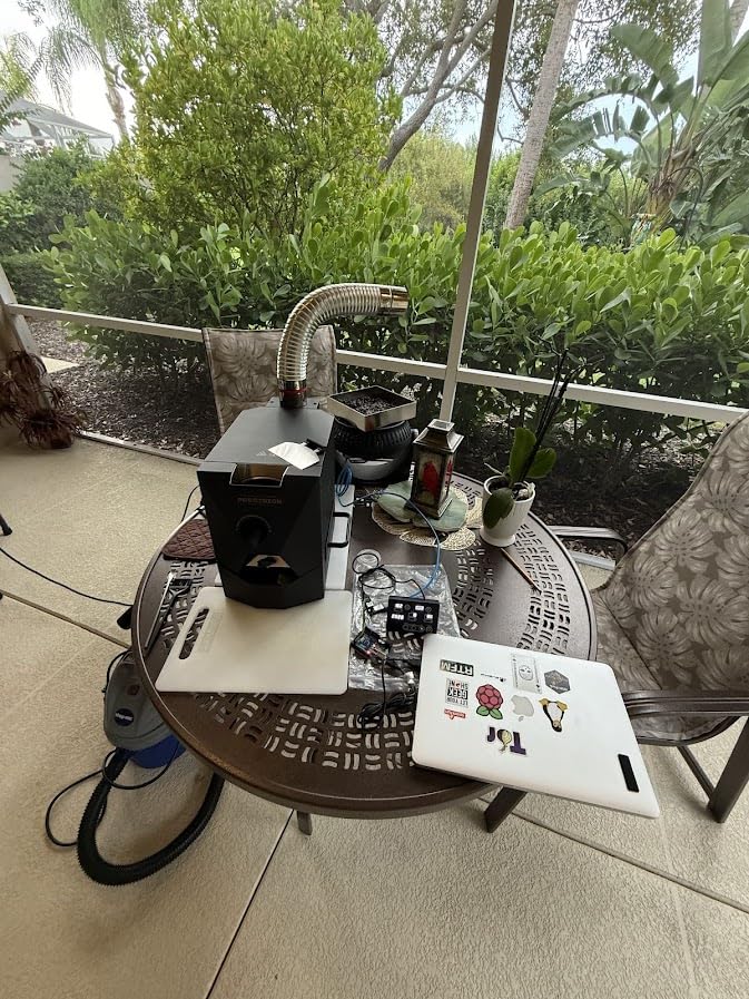 500g Automatic Coffee Roaster Machine for Home Use With Smoke Filter, Smoke Pipes and Chaff Collector customer photo 2