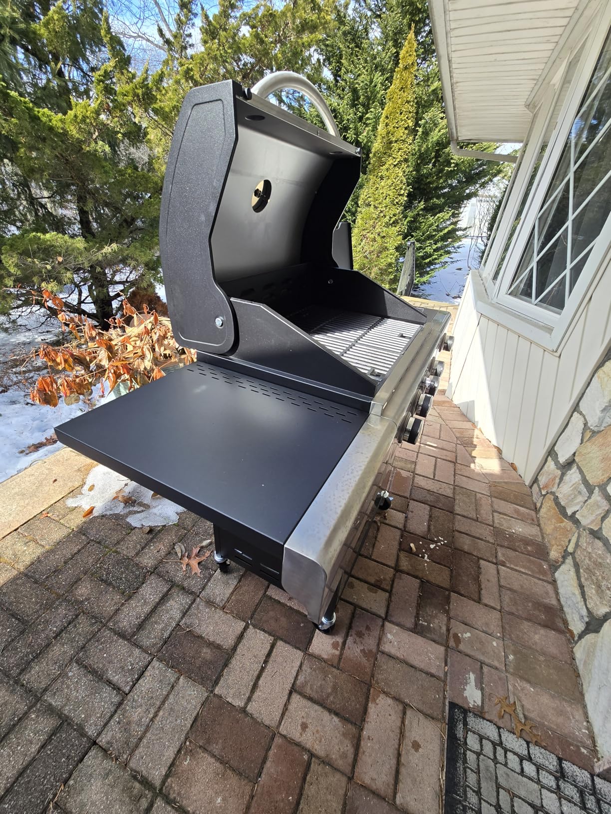 Sophia & William 6-Burner Propane Gas BBQ Grill with Side Burner & Porcelain-Enameled Cast Iron Grates, Stainless Steel Barbecue Grills Outdoor Cooking for Outside, 665 SQ.IN. Cooking Area, 65,800BTU customer photo 1