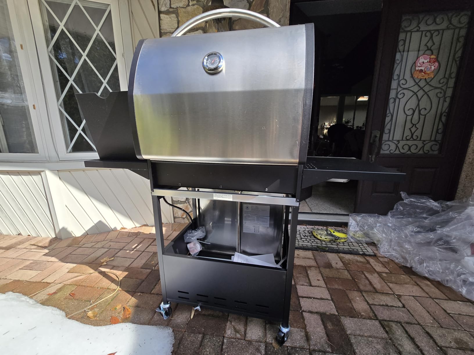 Sophia & William 6-Burner Propane Gas BBQ Grill with Side Burner & Porcelain-Enameled Cast Iron Grates, Stainless Steel Barbecue Grills Outdoor Cooking for Outside, 665 SQ.IN. Cooking Area, 65,800BTU customer photo 2