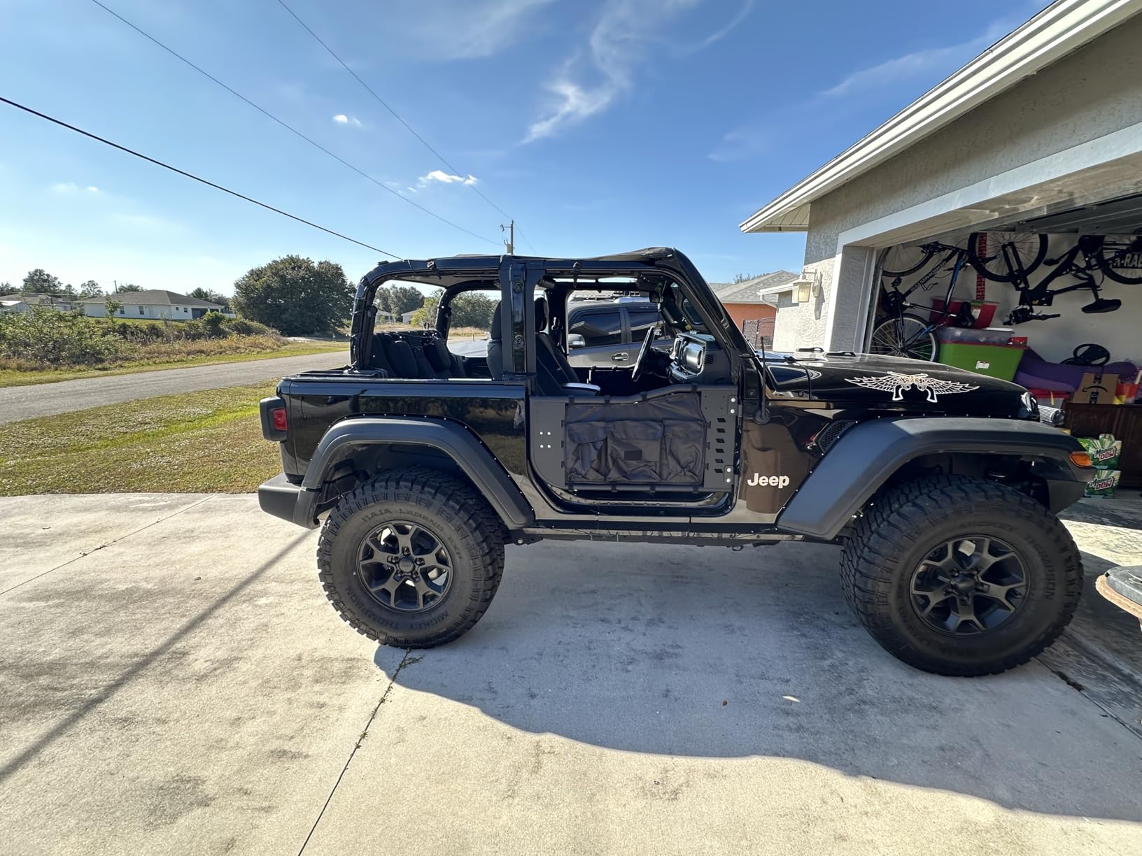Tube Half Doors Off Road Tubular Summer Doors Fit for Jeep Wrangler JL Unlimited | Gladiator JT 2018~2024 4-Door (excludeJK&2Door Models)| Front & Rear Doors 4PCS |Door Storage Bag customer photo 1