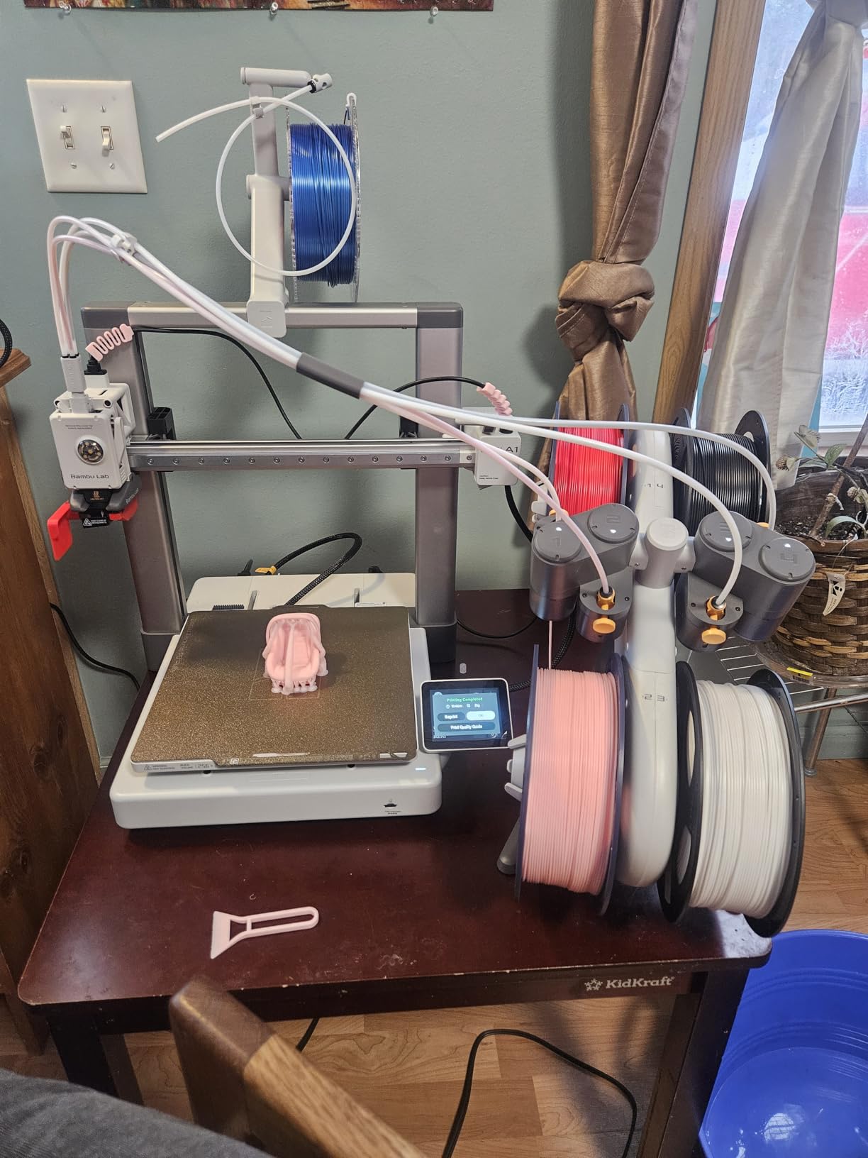 Bambu Lab A1 Combo, A1 3D Printer and AMS lite, Support Multi-Color 3D Printing, High Speed & Precision, Full-Auto Calibration & Active Flow Rate Compensation, ≤48 dB Quiet FDM 3D Printers customer photo 2