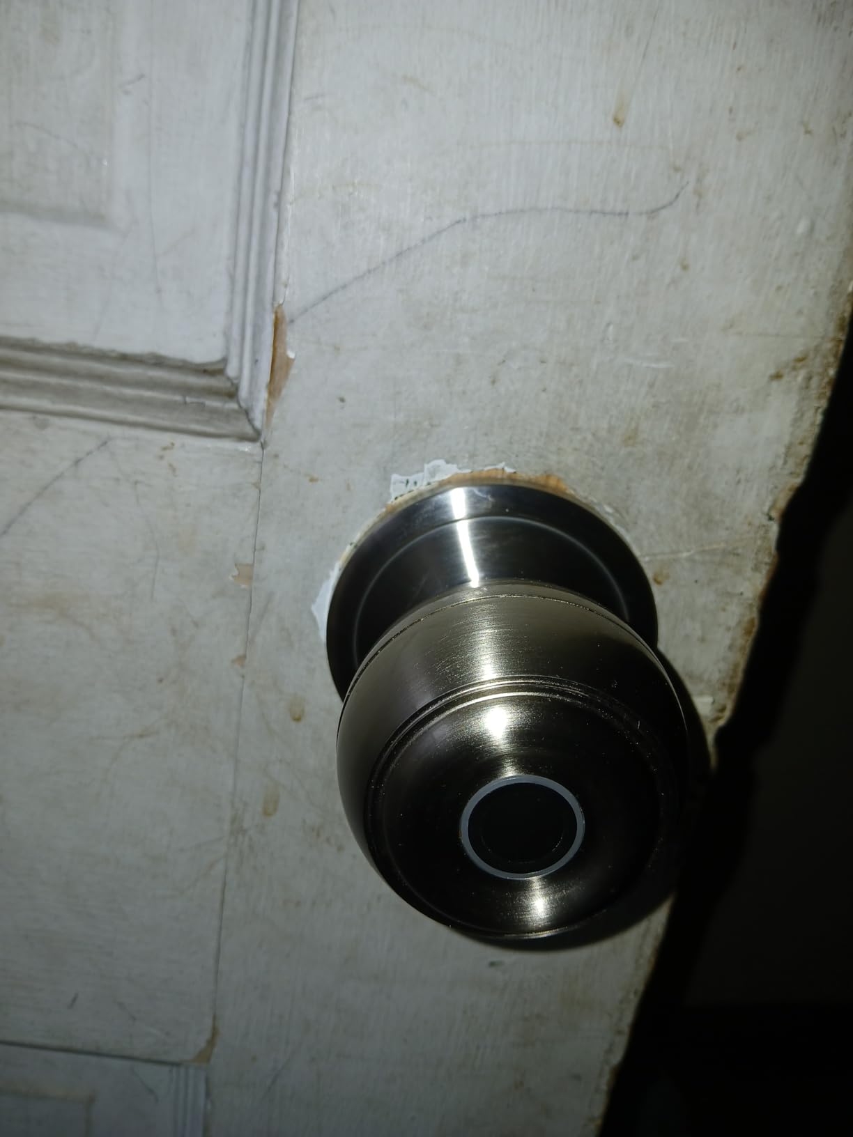 Fingerprint Door Lock, Smart Fingerprint Door Knob with Lock, Biometric Door Locks with App Control & Key, Keyless Thumbprint Entry Door Locks for Bedroom, Front Door, Home, Apartment-Silver customer photo 2