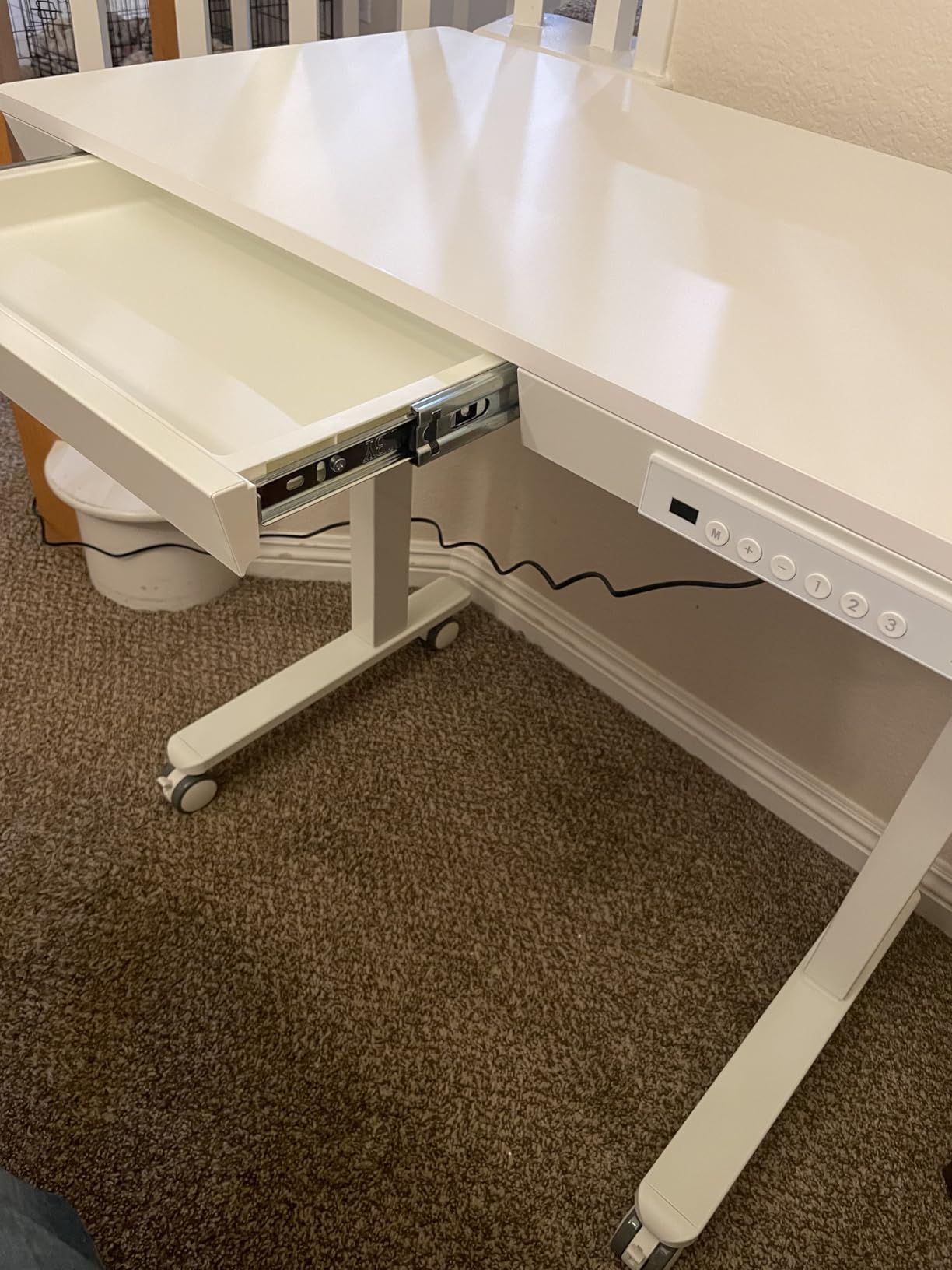 Small Standing Desk with Drawer, 35