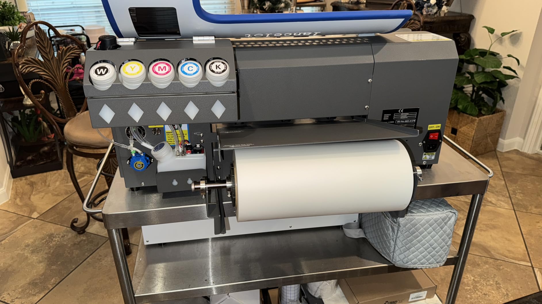 Lancelot Auto-Maintenance M1630 Pro DTF Bundle with Roll Feeder,White Ink Circulation for DIY T Shirt Printing,Doubled Speed Over L1800,L805 DTF Printer Machine(Printer+Oven+Laptop+Consumables) customer photo 2