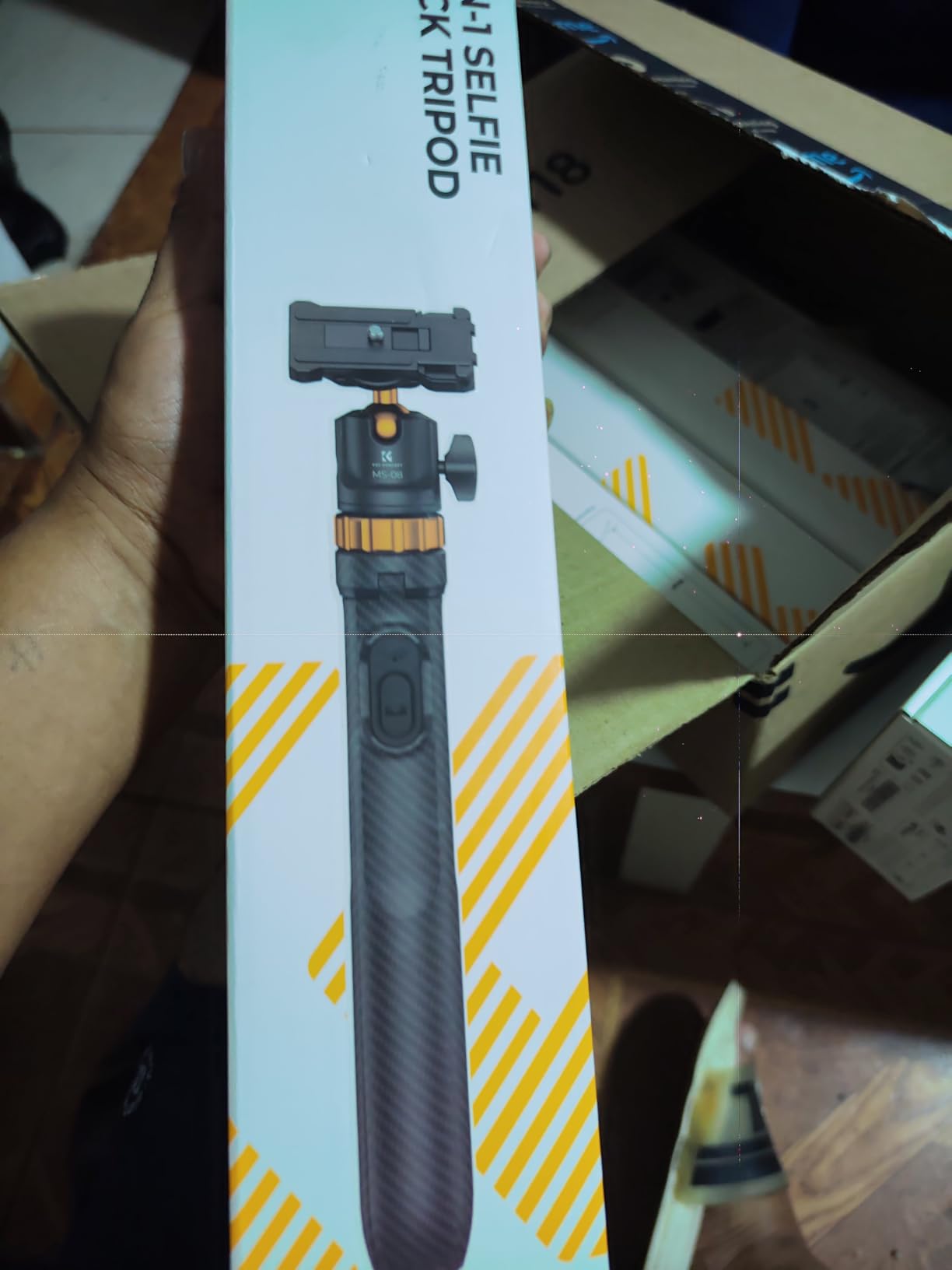 K&F CONCEPT 62'' Phone Selfie Stick Tripod, 2-in-1 Lightweight Extendable Cell Phone Tripod Stand with Remote, Compatible with GoPro MAX2/Insta360 X5X4/DJI OSMO Nano 360 Pocket 3 iPhone 17 customer photo 2
